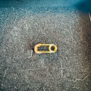 Brand new pink safety pin ring